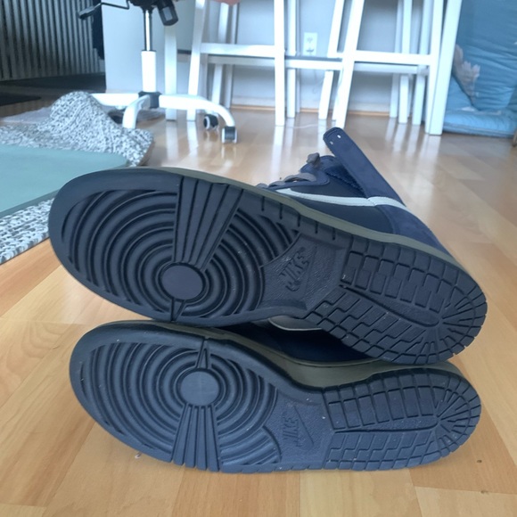 Size 10.5 - Nike Dunk High Navy Blue - 317982-401 - Picture 5 of 5